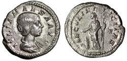 Ancient Coins - Julia Maesa (Grandmother of Elagabalus) AR Denarius "Felicitas" Choice