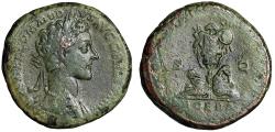Ancient Coins - Commodus Sestertius "Captives by Trophy" Good Fine Scarce