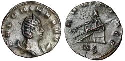 Ancient Coins - Salonina Antoninianus "AVG IN PACE Empress Enthroned" Extremely Fine