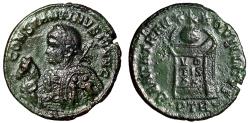 Ancient Coins - Constantine II Caesar Nummus "Extremely Rare Portrait Type" Trier Mint