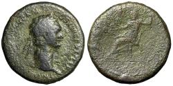 Ancient Coins - Domitian AE Sestertius "IOVI VICTORI SC Jupiter Seated" RIC 794