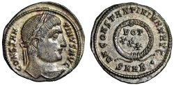 Ancient Coins - Constantine I The Great "VOT XXX in Wreath, Slanted" Mint State