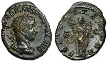 Ancient Coins - Gordian III AE As "Felicitas, Caduceus" Rare