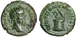 Ancient Coins - Septimius Severus AE17 of Nicopolis Thrace "Cista Mystica" Rare