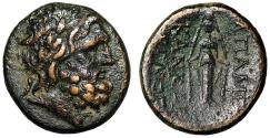 Ancient Coins - Phrygia, Apameia AE23 "Zeus & Artemis Anaitis Statue" Kankaros Magistrate