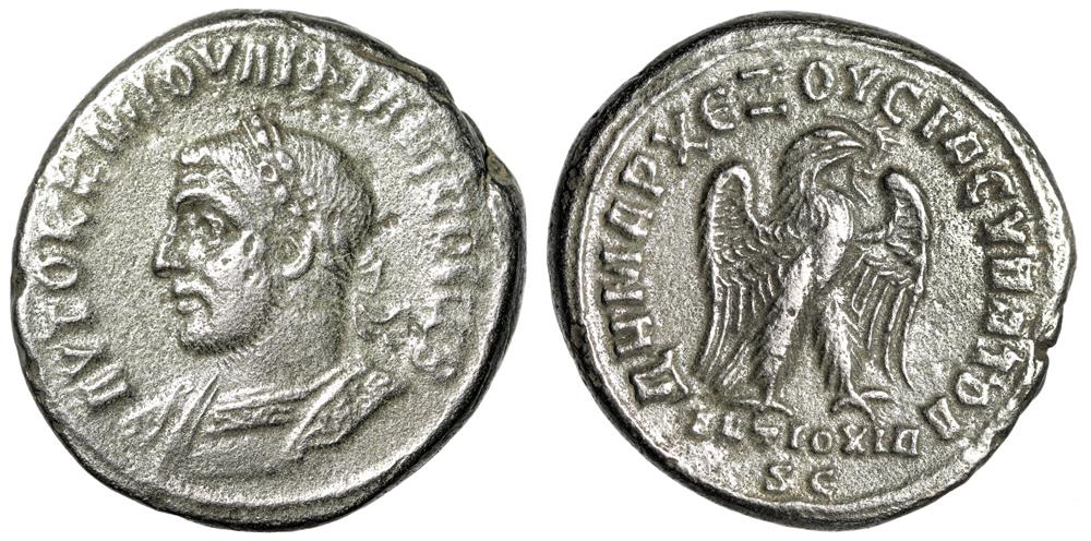 Philip I AR Tetradrachm Left Facing Portrait & Eagle Antioch Very Fine