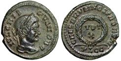 Ancient Coins - Crispus, Eldest Son of Constantine I The Great Nummus "Votive" Lyons Choice