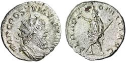 Ancient Coins - Postumus AR Antoninianus "Serapis" Extremely Fine