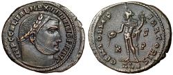 Ancient Coins - Galerius AE Follis "GENIO IMPERATORIS Genius" Alexandria Extremely Fine