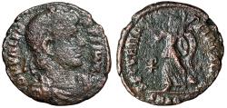 Ancient Coins - Valens Nummus "Victory, Chi-Rho Christogram" Aquileia Very Rare