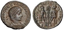 Ancient Coins - Constantius II Caesar "Two Soldiers" Antioch Mint State