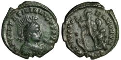 Ancient Coins - Valentinian II AE2 "GLORIA ROMANORVM Emperor on Ship" Nicomedia RIC 25b Rare