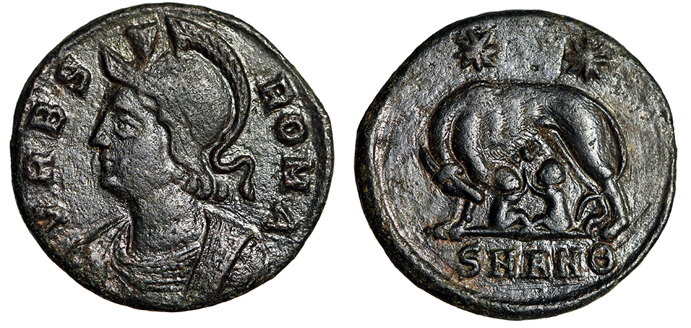 Rome City Commemorative Romulus & Remus Suckling From Wolf Antioch