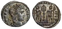 Ancient Coins - Constans I "GLORIA EXERCITVS Soldiers" Antioch Mint State