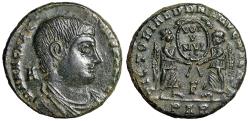 Ancient Coins - Magnentius Centenionalis "Two Victories" Arles Good Very Fine
