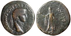 Ancient Coins - Claudius I Sestertius "Spes Walking" Rome 41-50 AD