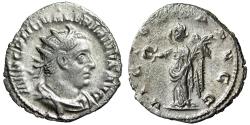 Ancient Coins - Valerian I AR Antoninianus "VICTORIA AVGG Victory, Wreath" Rome Good Very Fine