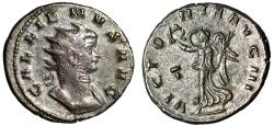 Ancient Coins - Gallienus Silvered Antoninianus "VICTORIA AVG III Victory" Good Very Fine