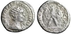 Ancient Coins - Otacilia Severa (Wife of Philip I) AR Tetradrachm "Eagle, Wings Open"