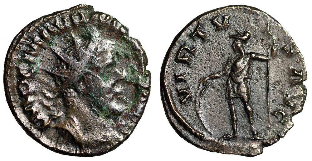 Marius Antoninianus Portrait & Soldier Very Fine | Roman Imperial Coins