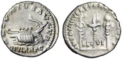 Ancient Coins - Marcus Aurelius & Lucius Verus Restoration AR Denarius Mark Antony Type Scarce