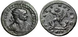 Ancient Coins - Aurelian Antoninianus "DOM Legends & Gorgon on Cuirass" Serdica Extremely Rare