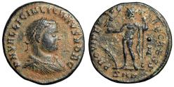 Ancient Coins - Licinius II Caesar "PROVIDENTIAE CAESS Jupiter, Palm" Nicomedia RIC 34 VF