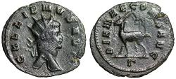 Ancient Coins - Gallienus Antoninianus "Blessing of Diana, Antelope" Good Very Fine