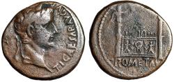 Ancient Coins - Tiberius Dupondius "Altar of Lugdunum" Good Fine