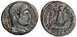 Ancient Coins - Constantine I The Great Nummus "Victory on Galley" Constantinople Very Fine