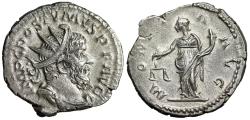 Ancient Coins - Postumus AR Antoninianus "Moneta with Scales" Extremely Fine