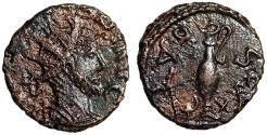 Ancient Coins - Barbarous Gallic Roman Coin w COA "Sacrificial Implements" Gaul
