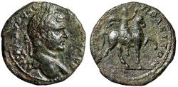 Ancient Coins - Caracalla AE27 of Hadrianopolis, Thrace "Emperor on Horse" Very Rare
