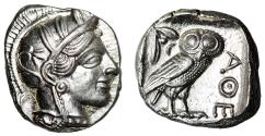 Ancient Coins - Attica, Athens AR Tetradrachm "Athena & Owl" Classic Lustrous About Mint State