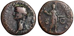 Ancient Coins - Claudius I AE As "Libertas with Pileus, Freed Slave Cap" Fine