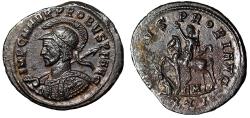 Ancient Coins - Probus Antoninianus "Shield Decorated with Horseman Portrait" Rare