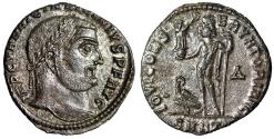Ancient Coins - Licinius I Silvered Follis "Jupiter, Eagle" Heraclea Extremely Fine