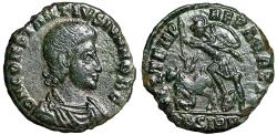Ancient Coins - Constantius Gallus "Spearing Horse Rider" Sirmium Very Fine