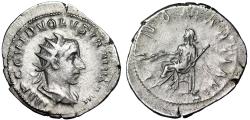 Ancient Coins - Volusian AR Antoninianus "IVNO MARTALIS Juno" Rome RIC Unlisted Variety