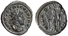 Ancient Coins - Tetricus I Antoninianus "Hilaritas, Palm Frond" Extremely Fine
