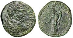 Ancient Coins - Septimius Severus AE25 of Markianopolis "Homonoia" Extremely Fine