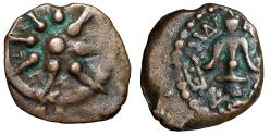 Ancient Coins - Judean Kingdom: Alexander Jannaeus AE Prutah "Star & Anchor" Jerusalem