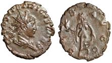 Ancient Coins - Tetricus II Caesar "Spes Walking, Flower" Choice Extremely Fine