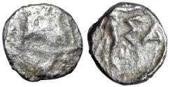 Ancient Coins - Pisidia, Sagalassos AR Hemiobol "SA Nike with Wreath" Very Rare