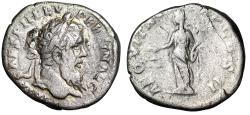 Ancient Coins - Pertinax AR Denarius "Portrait & Aequitas" Rare