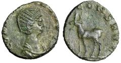Ancient Coins - Salonina (Wife of Gallienus) Antoninianus "Juno's Blessing, Goat" Good Very Fine