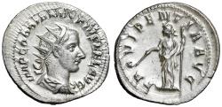 Ancient Coins - Gordian III AR Antoninianus "Providentia, Globe" Extremely Fine