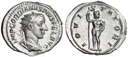 Ancient Coins - Gordian III AR Antoninianus "Jupiter with Thunderbolt" Extremely Fine