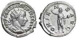 Ancient Coins - Gordian III AR Antoninianus "Sol, Radiate & Holding Globe" Extremely Fine