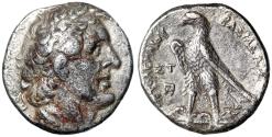 Ancient Coins - Ptolemy II Philadelphos AR Tetradrachm "Eagle" Good Very Fine